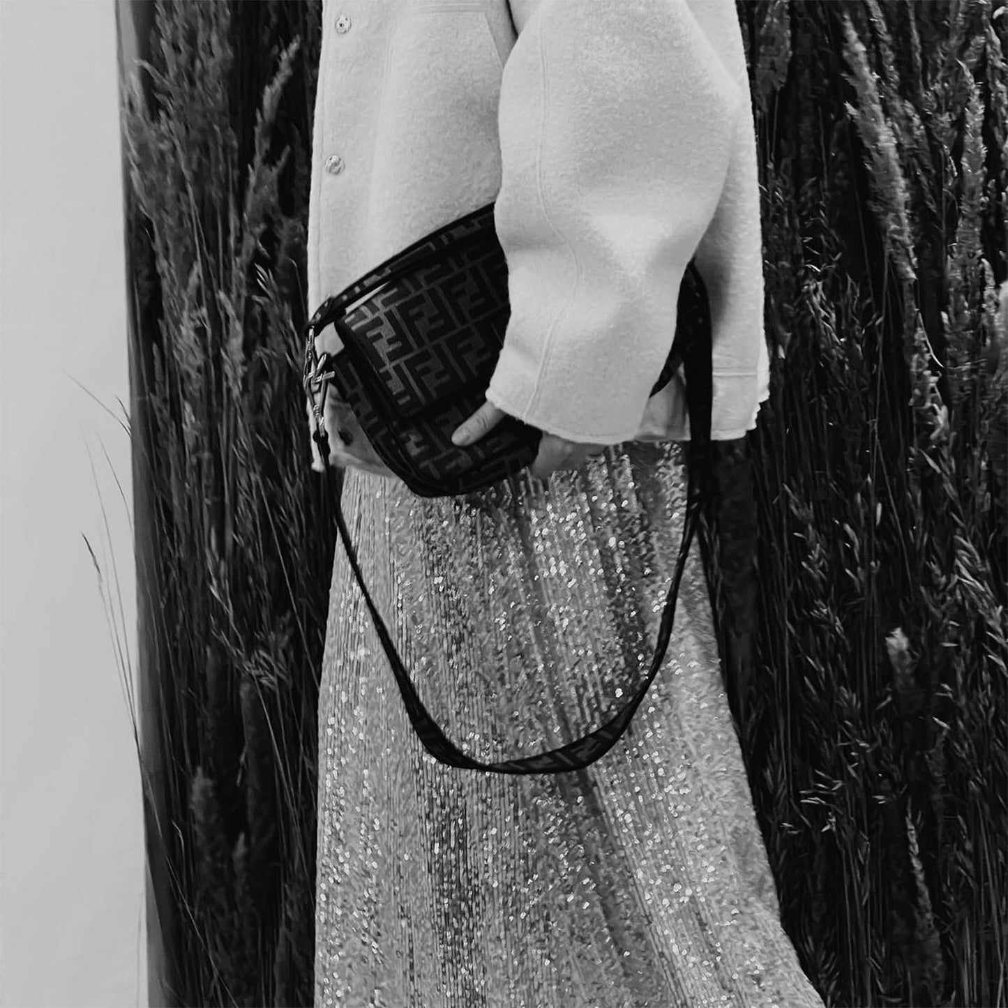 Women's High-Density Sequin Maxi Skirt, High Waist Elastic Design, Perfect for Party and Event Wear
