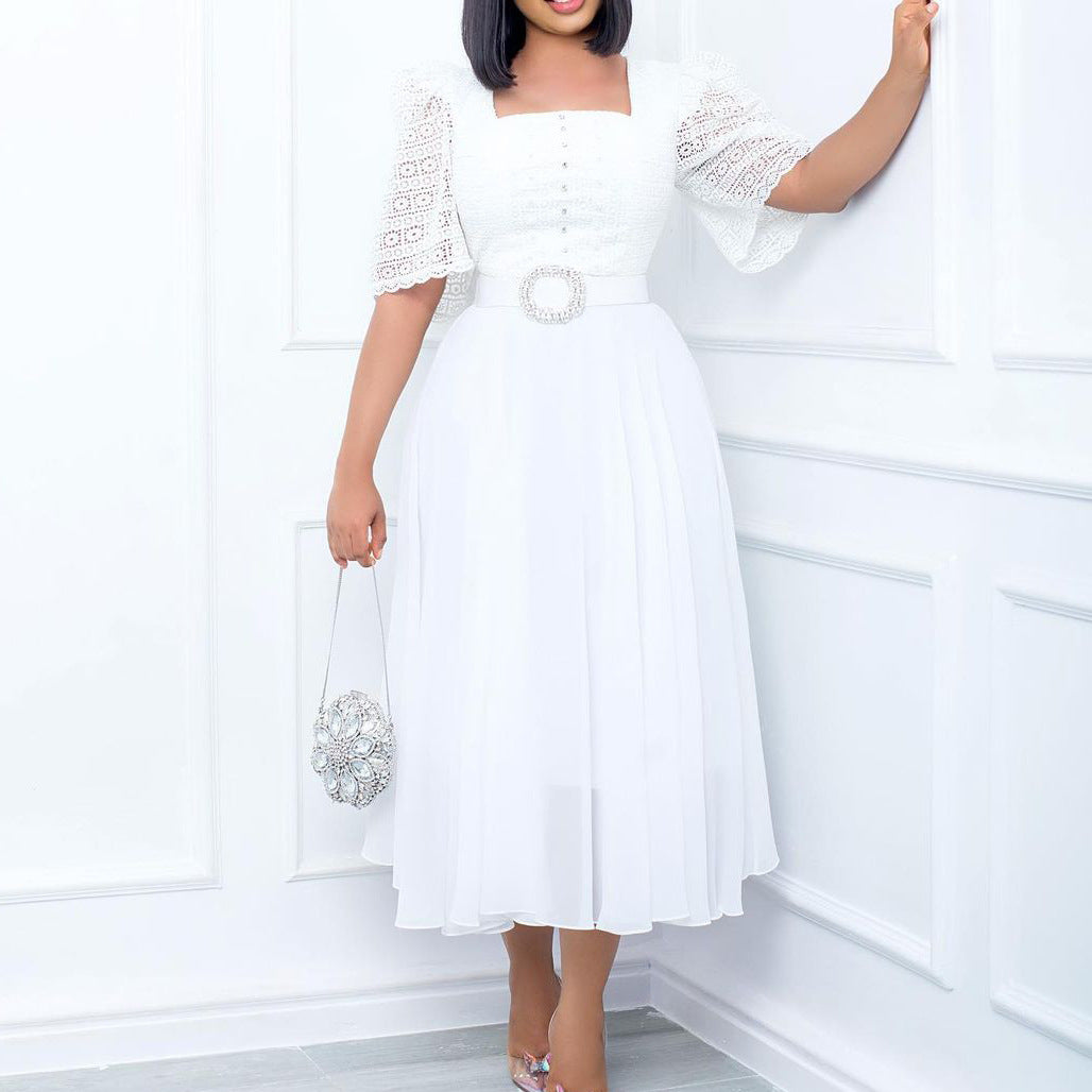 Women's Stylish Chiffon Beaded Dress