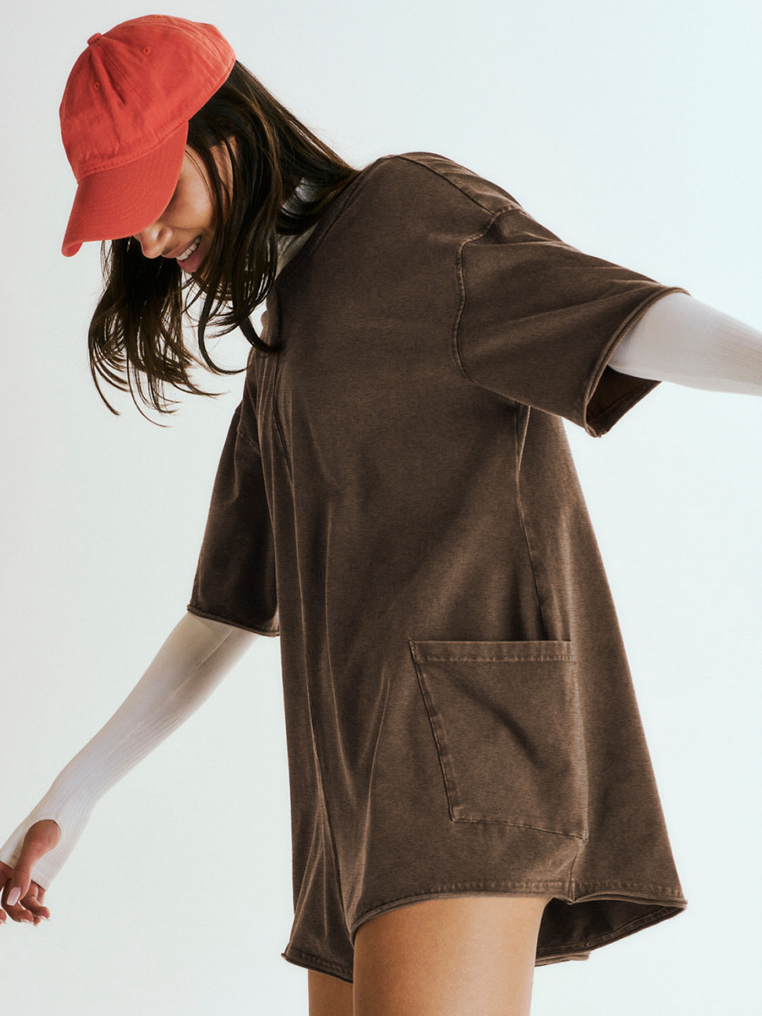 Summer New Loose Fit Casual Romper, Sexy Backless Jumpsuit