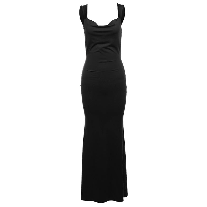 Women's Fashion Spaghetti Strap Backless Bodycon Dress