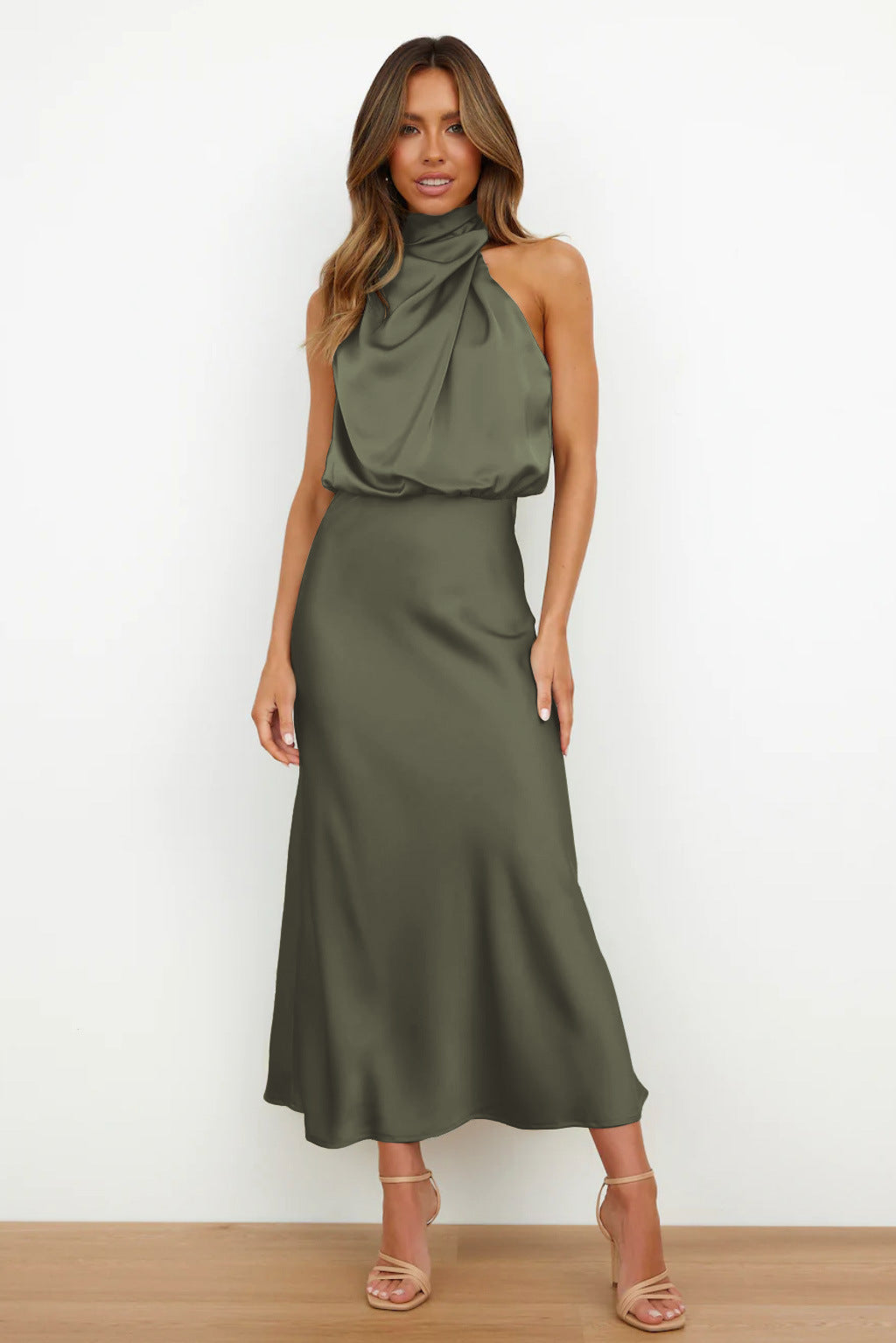 Sleeveless Satin Cocktail Dresses – ACC MODE