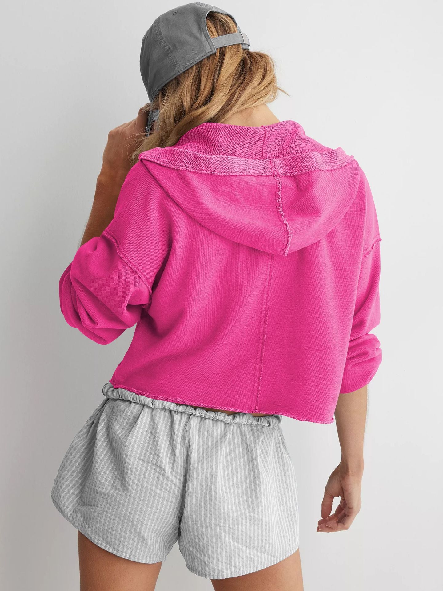 Women's Hooded Loose Pullover Sweatshirt