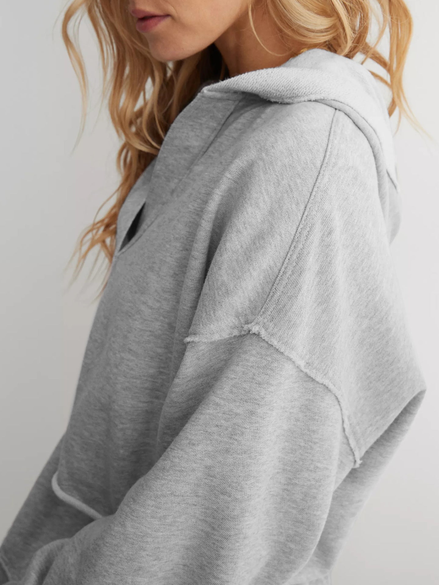 Women's Hooded Loose Pullover Sweatshirt