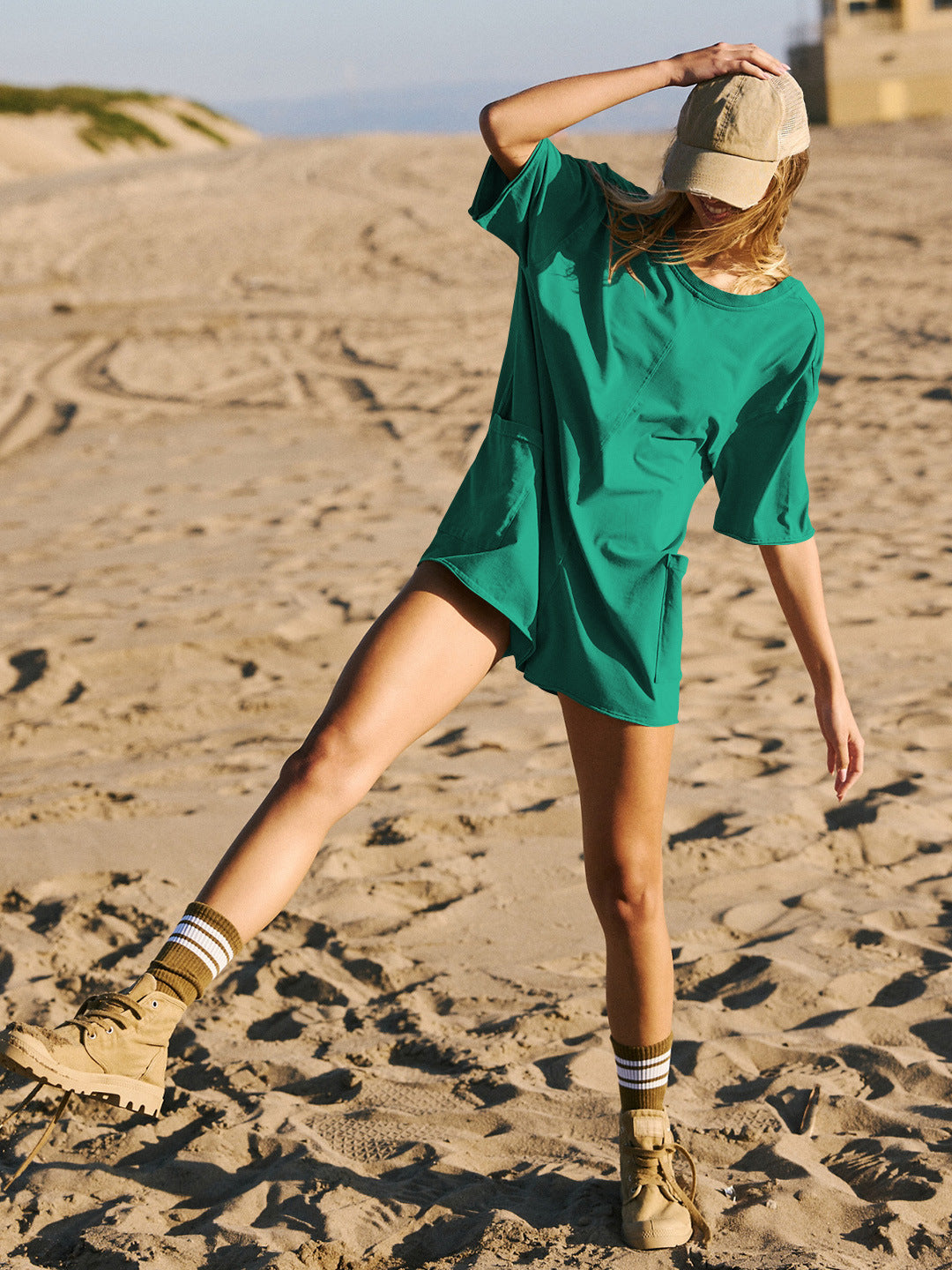 Summer New Loose Fit Casual Romper, Sexy Backless Jumpsuit