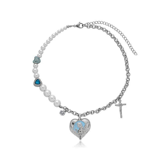Blue Heart Necklace - ACC MODE