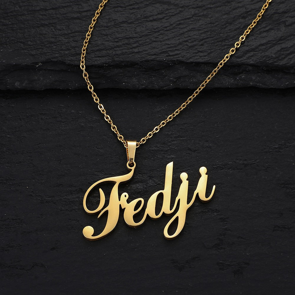 Custom Name Necklace-Irregular Letters