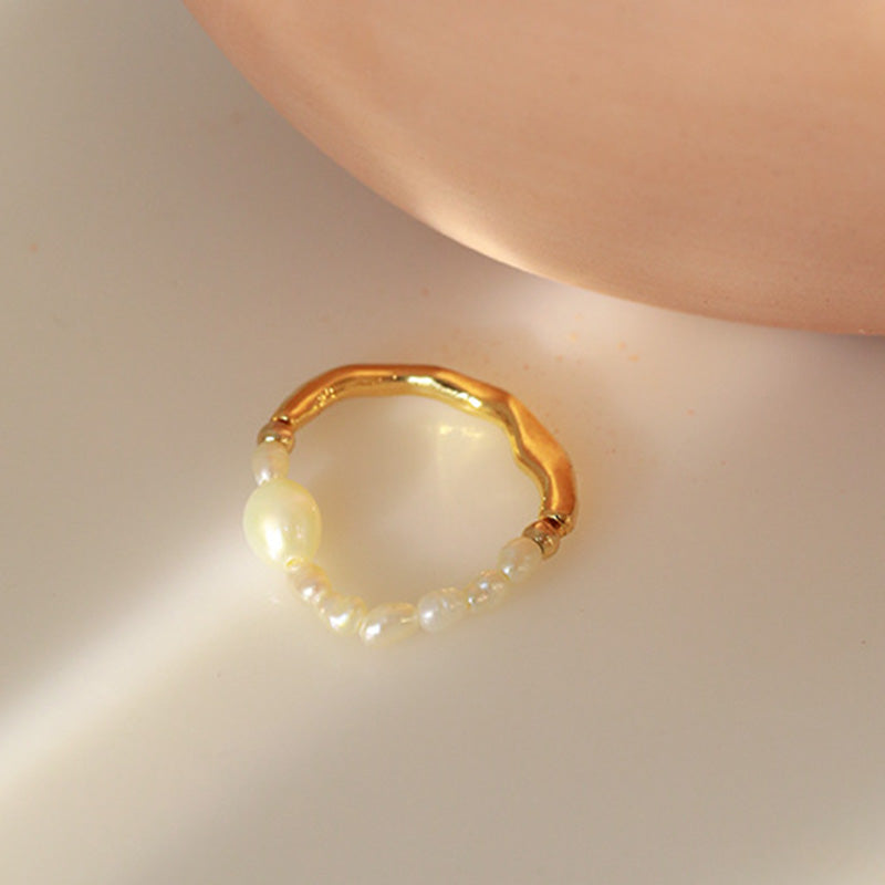 Pearl Open Ring