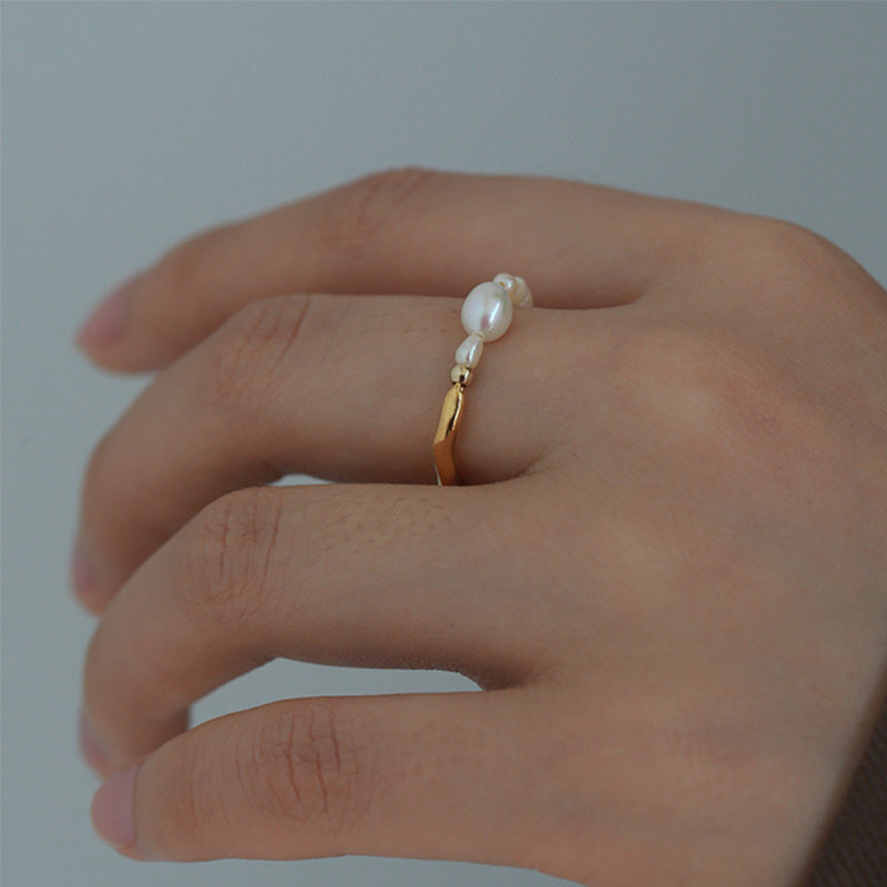 Pearl Open Ring