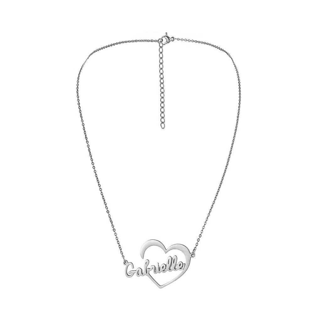 Custom Name Necklace-Big Love