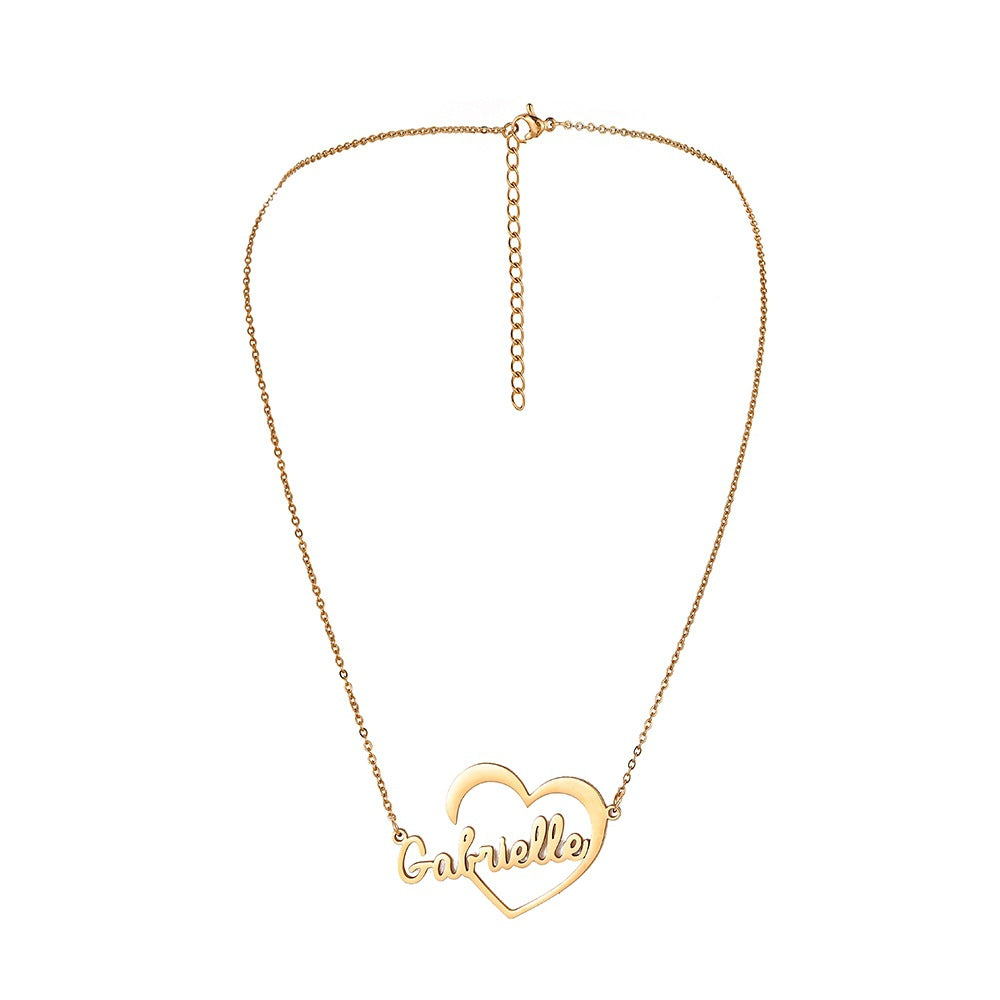 Custom Name Necklace-Big Love