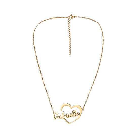 Custom Name Necklace-Big Love