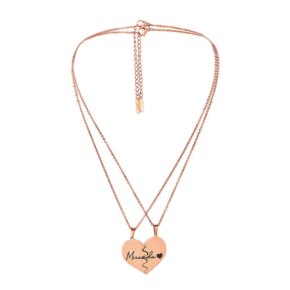 Custom Name Necklace-You and Me