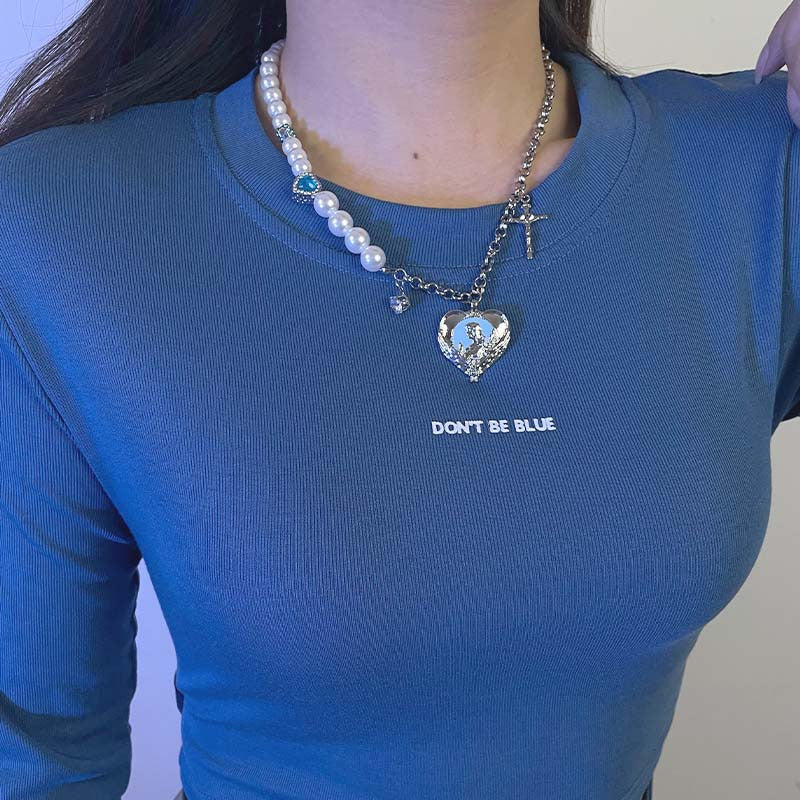 Blue Heart Necklace