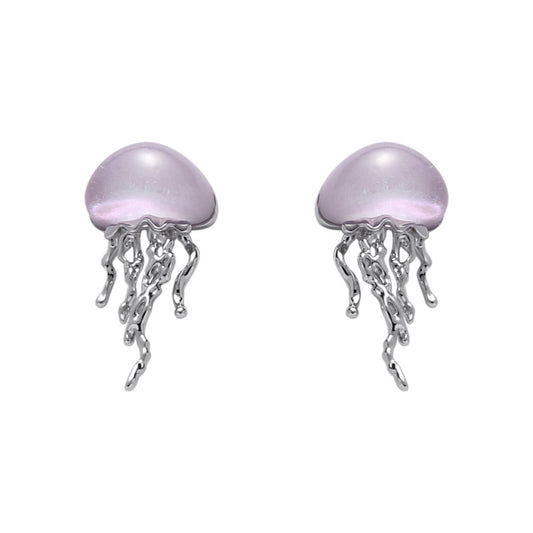 Niche Design Fluorescent Jellyfish Studs
