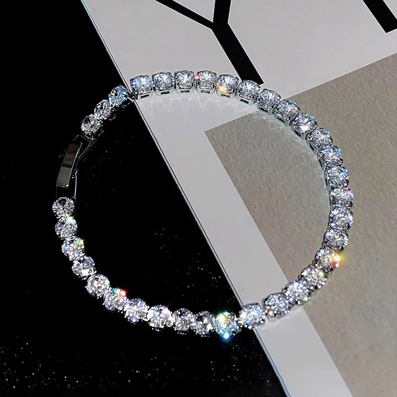 Simple Zircon Square Bracelet
