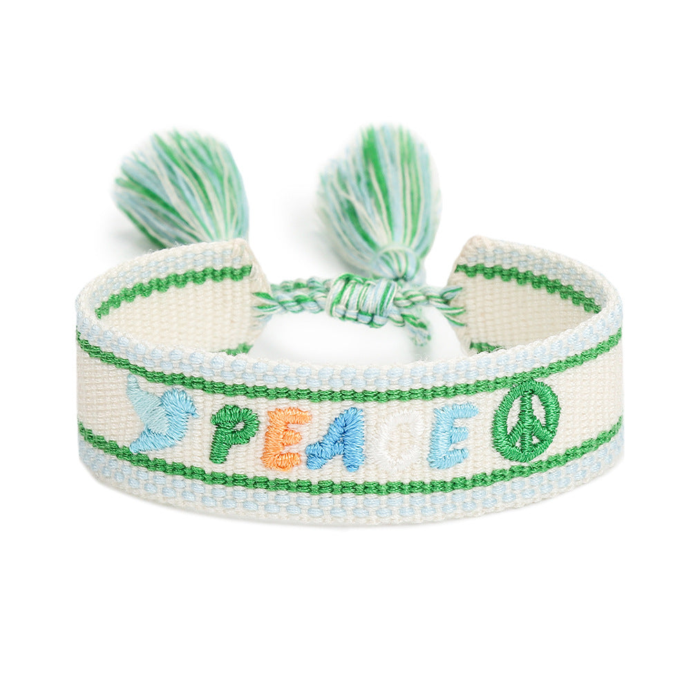 Handwoven Adjustable Bracelet-- Best Friends