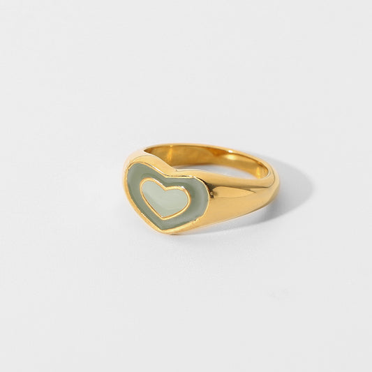 Anello di amore del fumetto verde