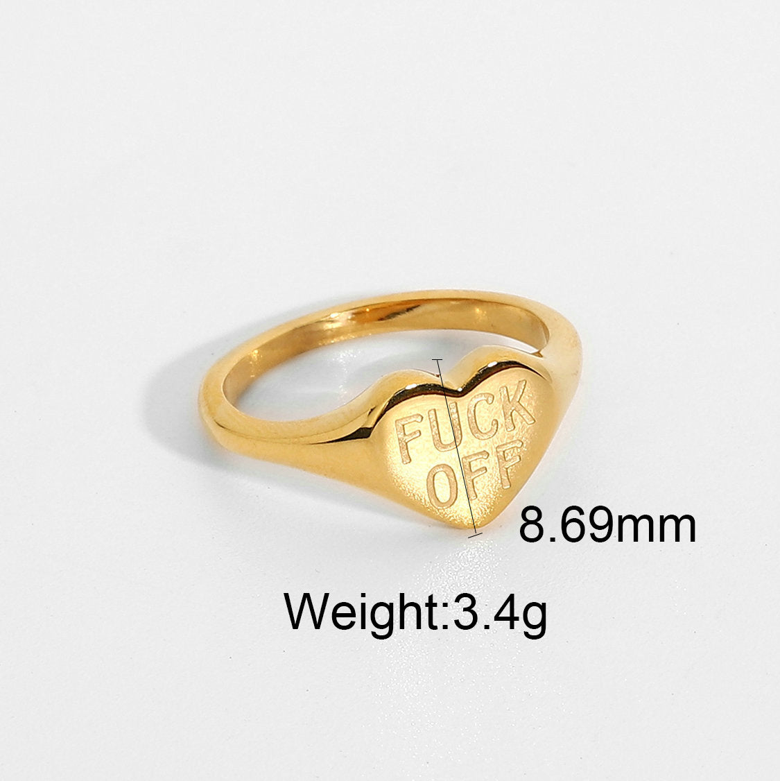 Letter Printed Ring
