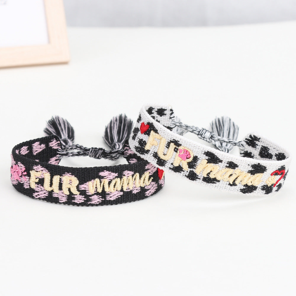Handwoven Adjustable Bracelet--Pet Gift