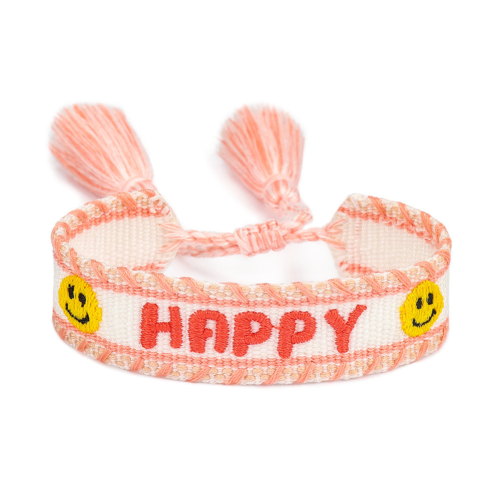 Handwoven Adjustable Bracelet-- Best Friends