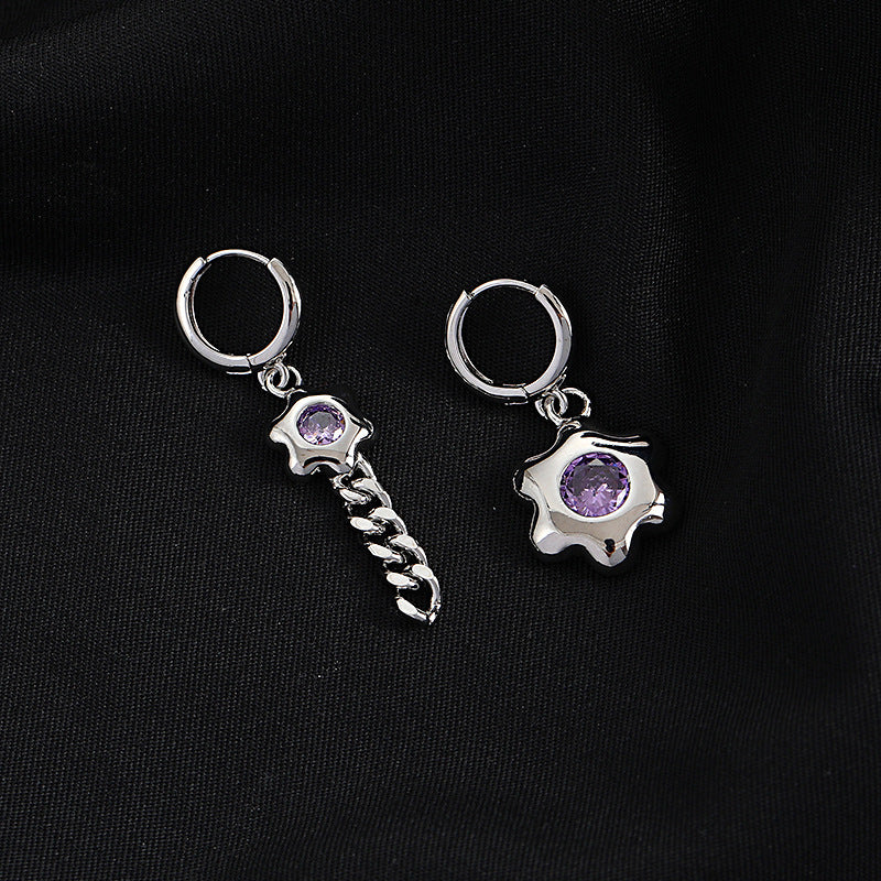 Niche Design Sweet and Cool Pink Zircon Studs