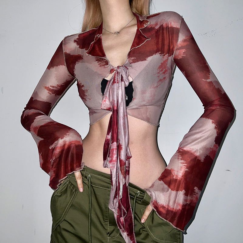 Tie-dye Strappy Top