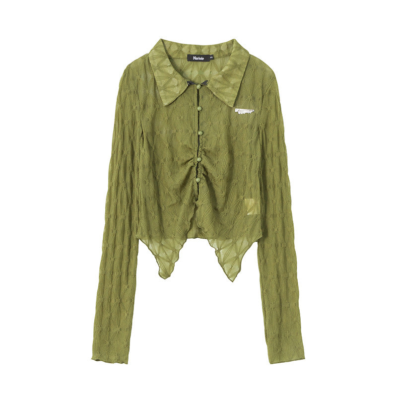 Irregular Design Cutout Shirt