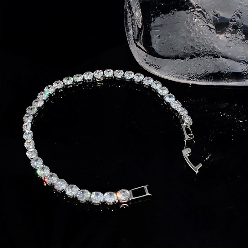 Simple Zircon Square Bracelet