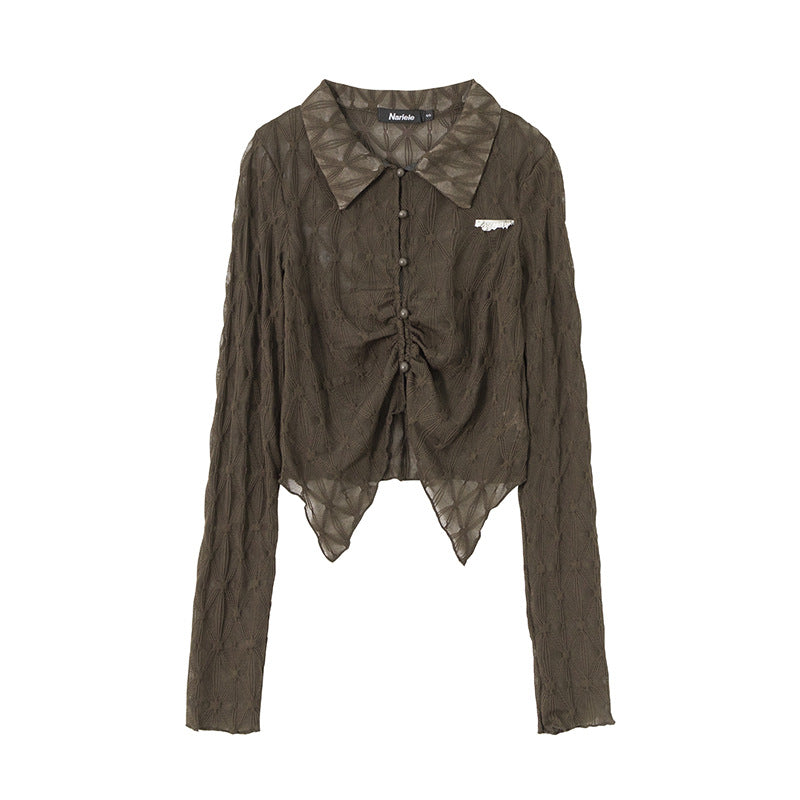 Irregular Design Cutout Shirt