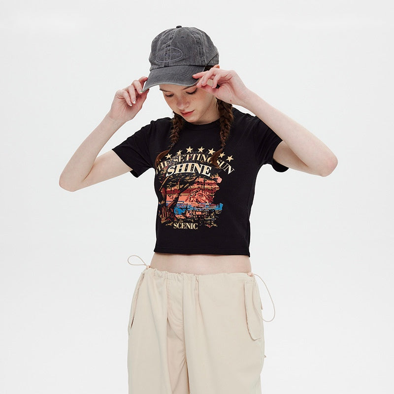 Sunset Black T-shirt