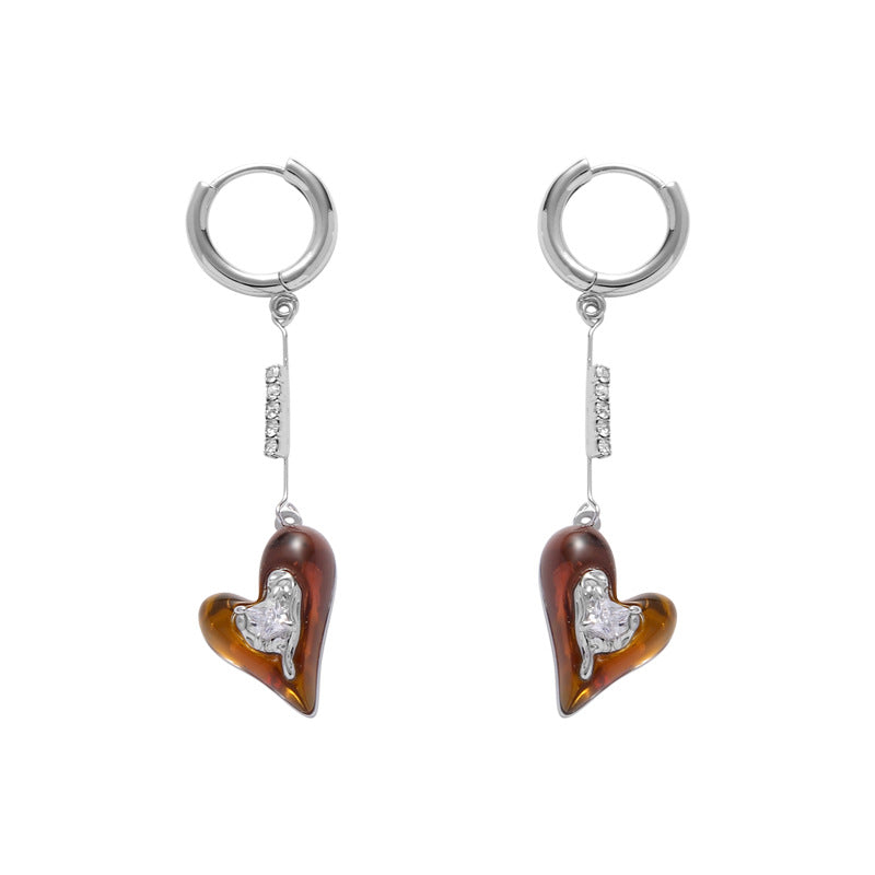 Niche Design Love Pendant Hoops