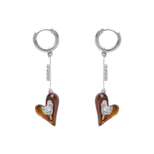 Nischendesign Love-Anhänger-Creolen