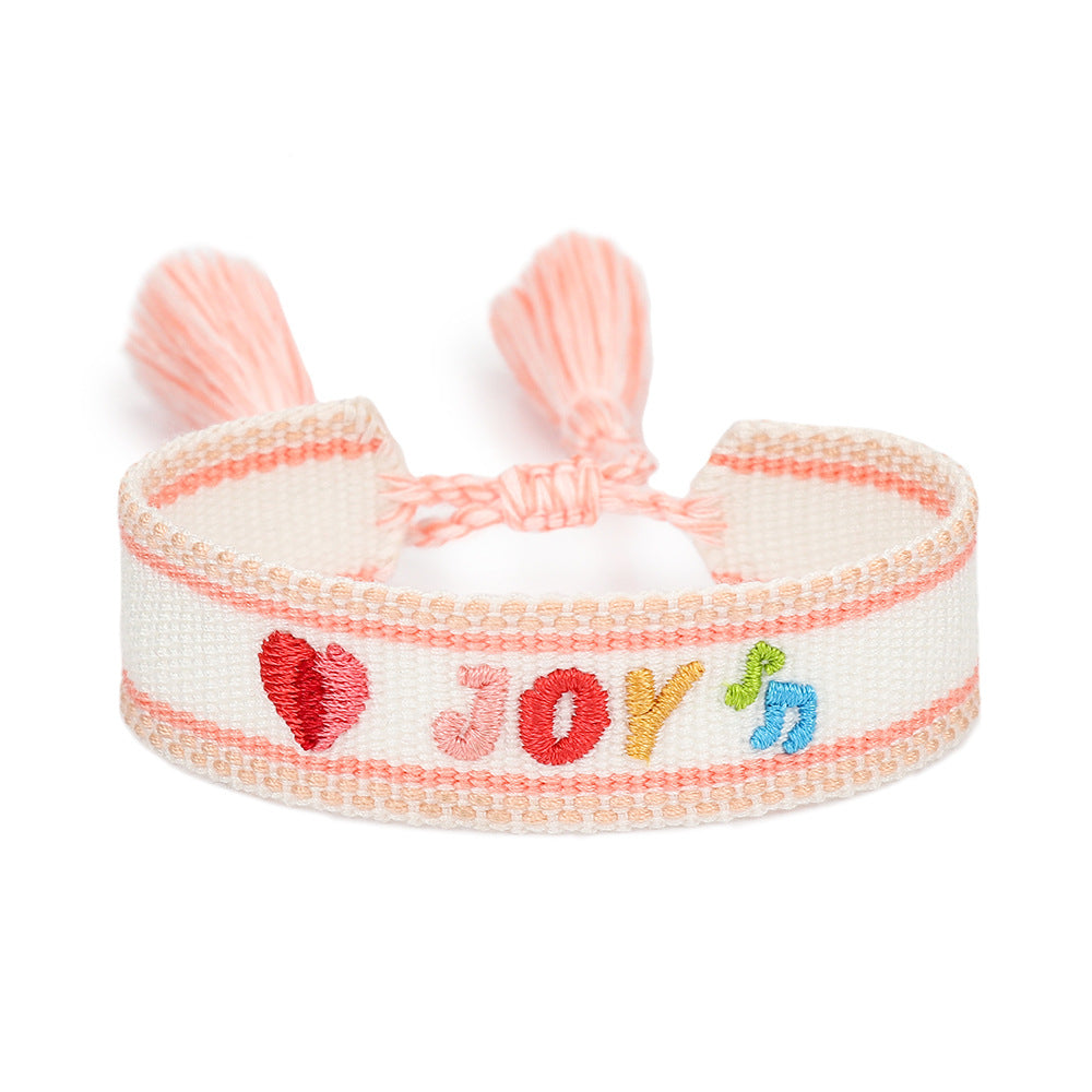 Handwoven Adjustable Bracelet-- Best Friends