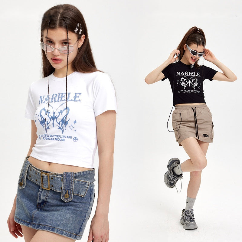 Butterfly Print T-shirt