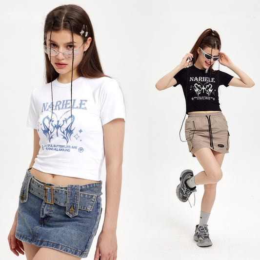 Butterfly Print T-shirt