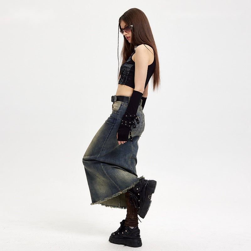 Minimalist Hip-Hop Printed Tank Top