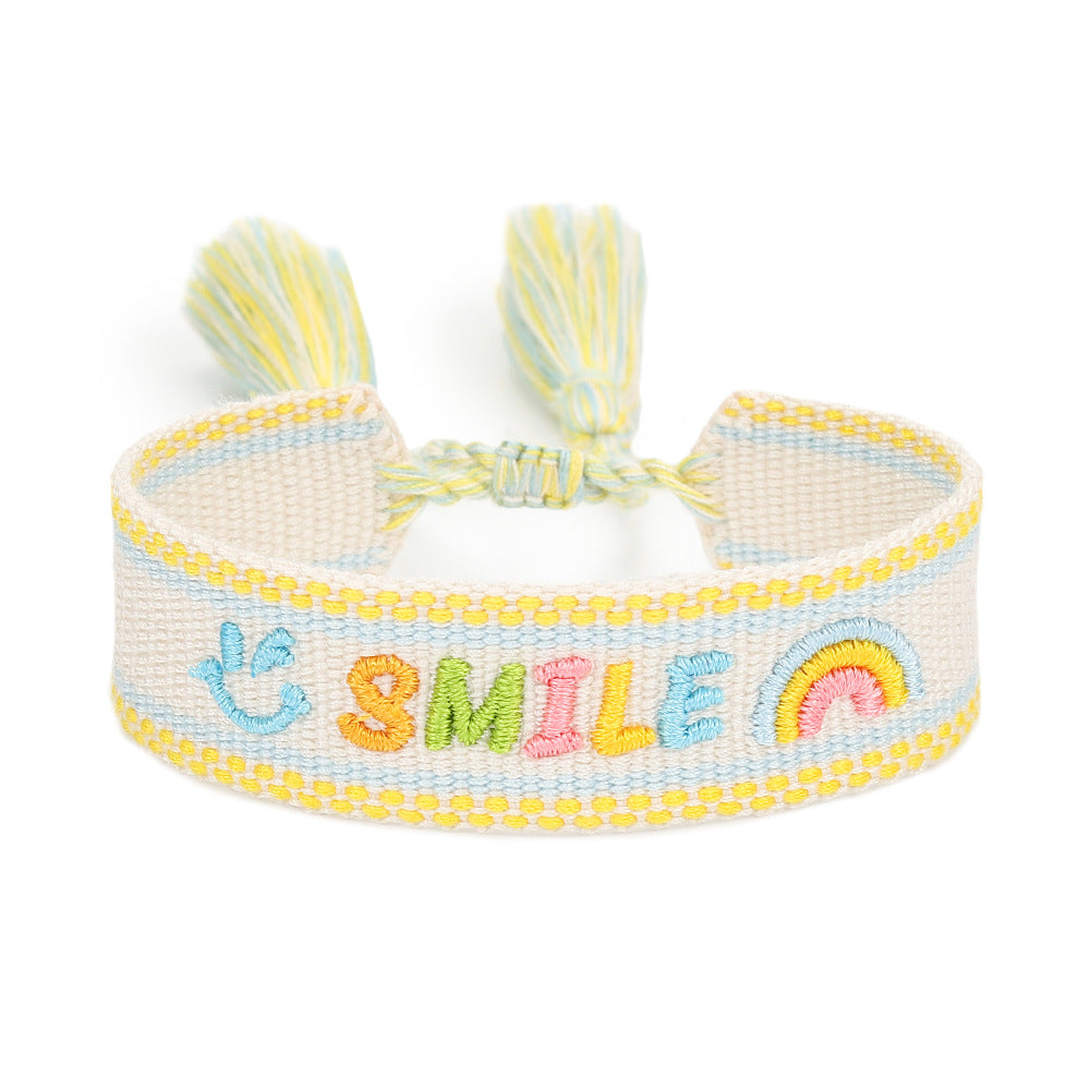 Handwoven Adjustable Bracelet-- Best Friends