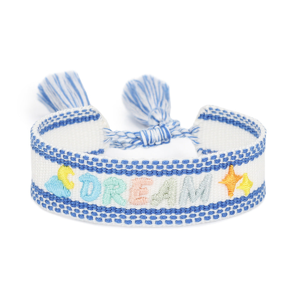 Handwoven Adjustable Bracelet-- Best Friends