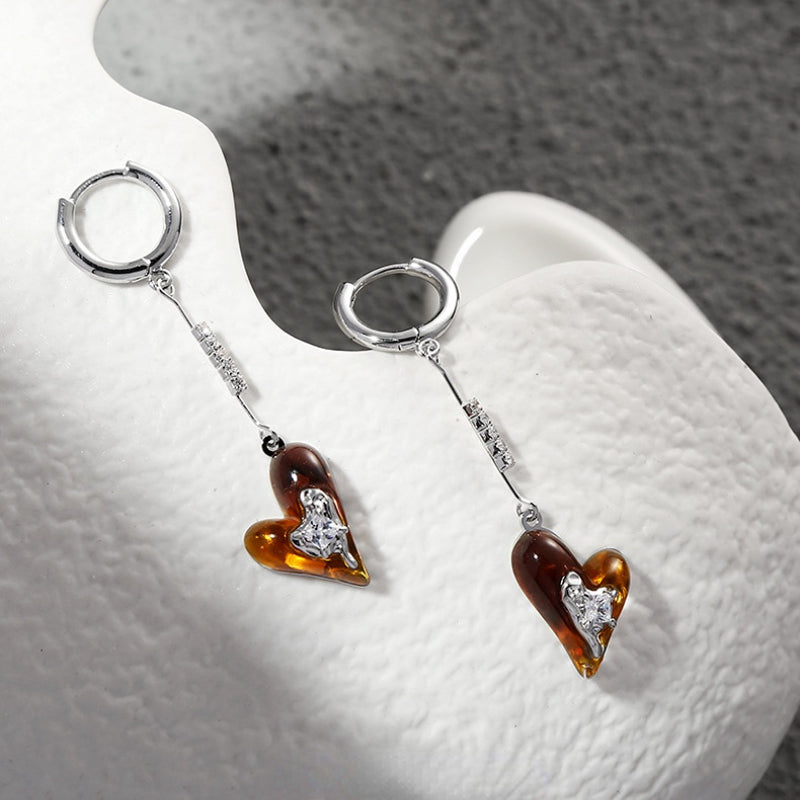 Niche Design Love Pendant Hoops