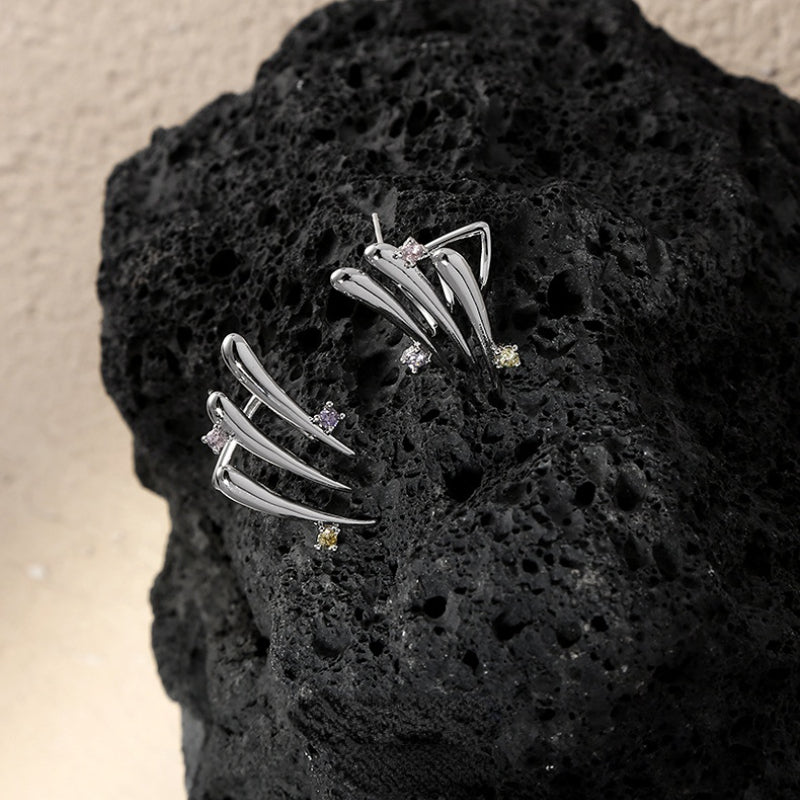 Borchie colorate stile linea zircone
