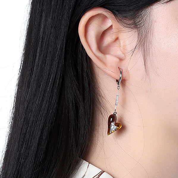 Niche Design Love Pendant Hoops